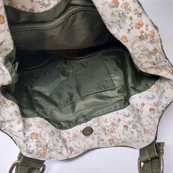 Green Faux Leather Shoulder Bag - Picture 11 of 12